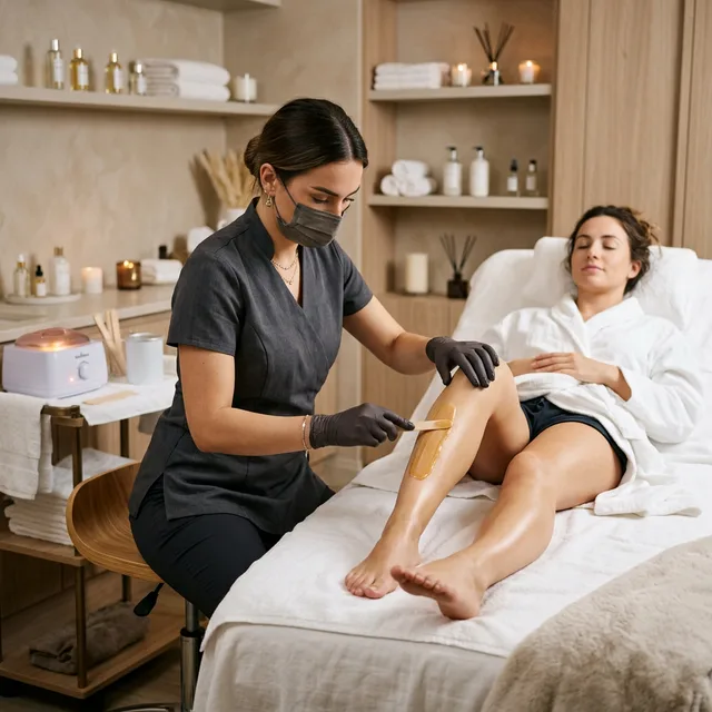 Waxing at home Dubai - ladies home salon full body waxing threading